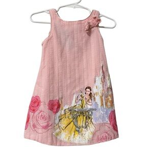 Disney Beauty & the Beast Belle Pink Sleeveless Dress 18 months